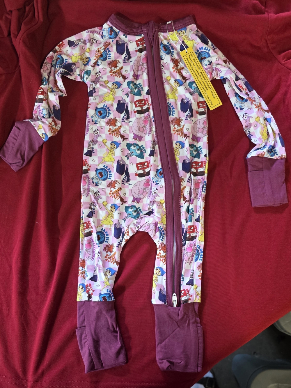 Inside Out Zippie One-Piece Pajama